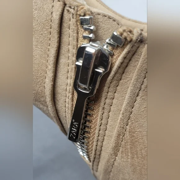 Zara Platform Booties Stiletto Heel Tan | Women’s 7.5 - Picture 11 of 14